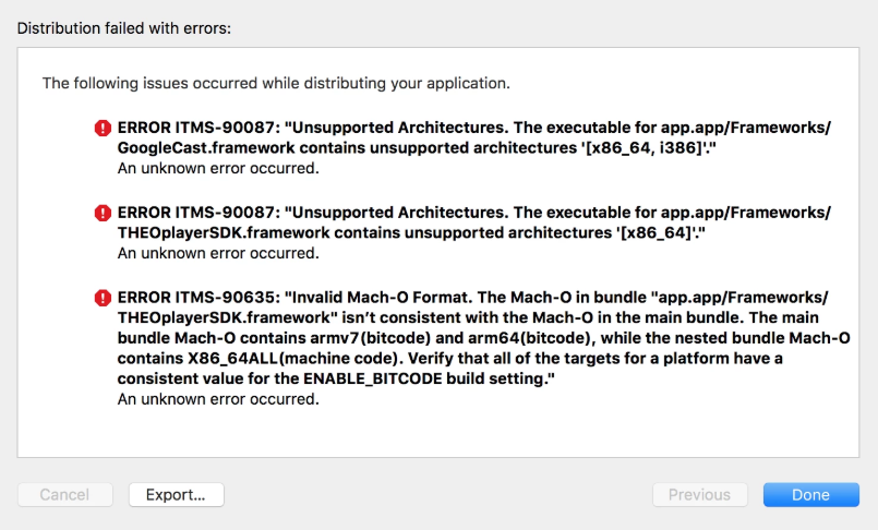iOS build app error iOS build app error