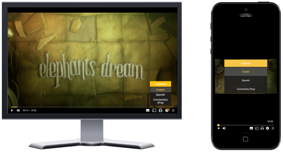 THEOplayer default UI THEOplayer default UI