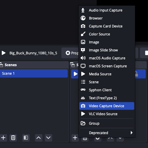 Selecting a source